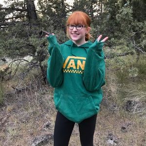 Green Vans hoodie size with Faded Glory leggings